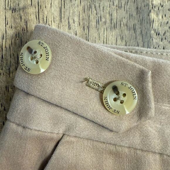 St John Sport Women’s Straight Leg Ankle Length Trouser Pant Tan Khaki Size 8 - Picture 7 of 11